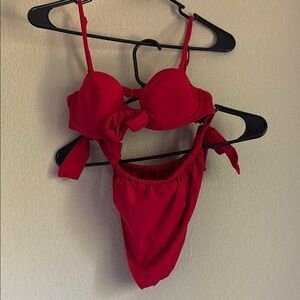 FINAL SALE &Other Stories Red Bow Bikini